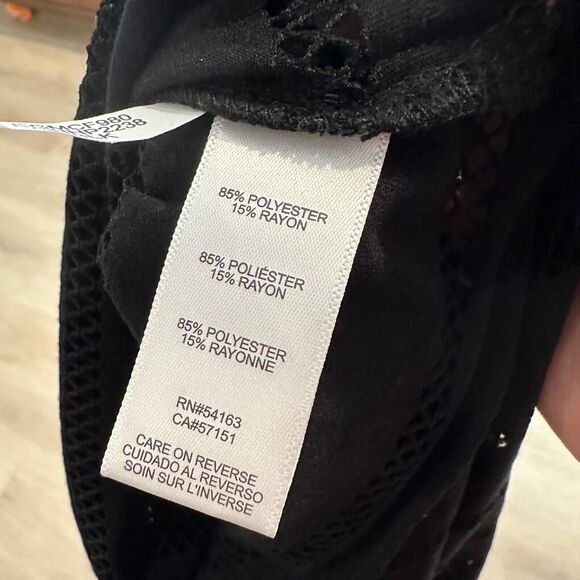 Calvin Klein Maxi Dress Swim Coverup Women's S/M Black Cutout Stripe New - Picture 7 of 7